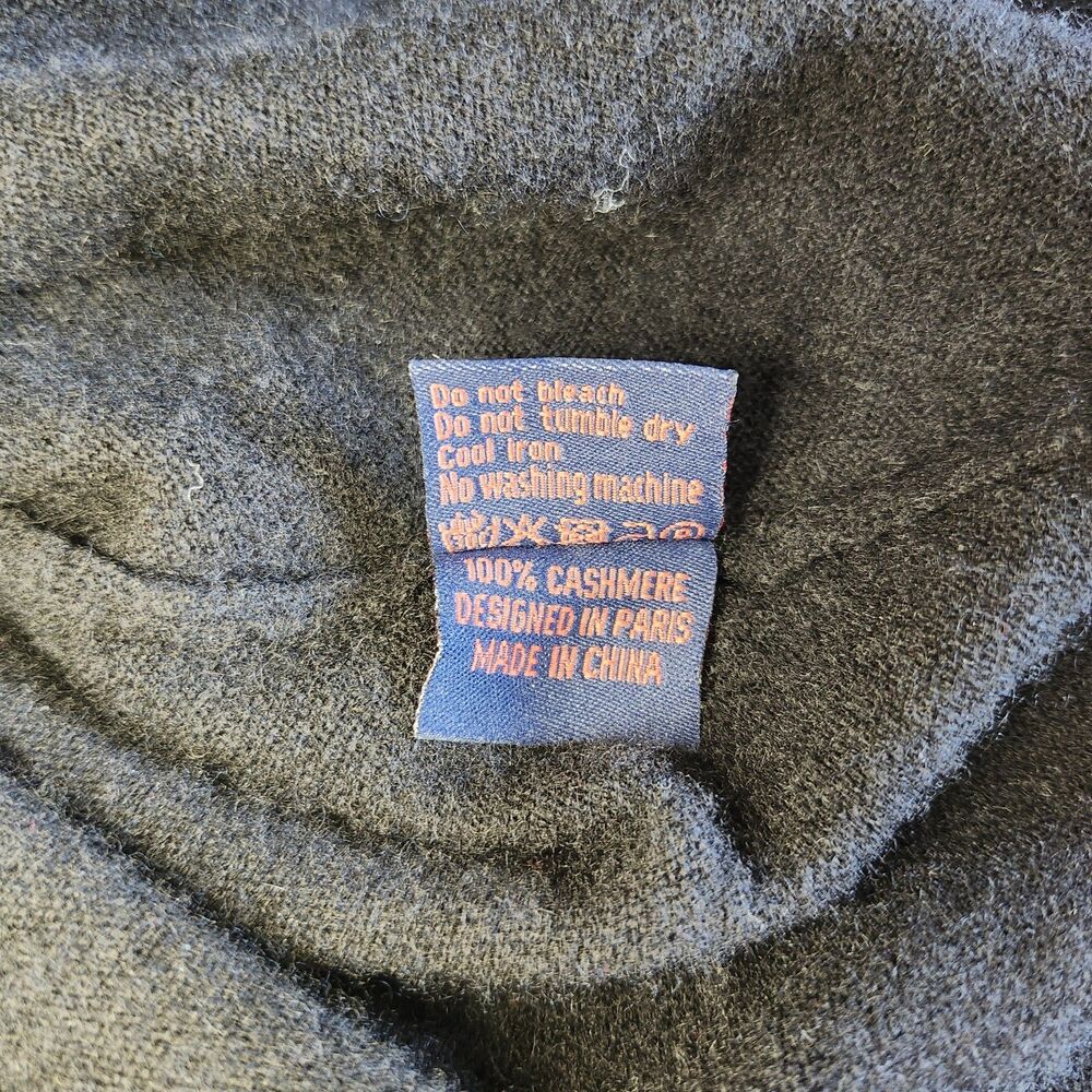 Citizen Cashmere Zip-Up Hoodie Lux 100% Cashmere, Size L Preppy - Picture 10 of 10